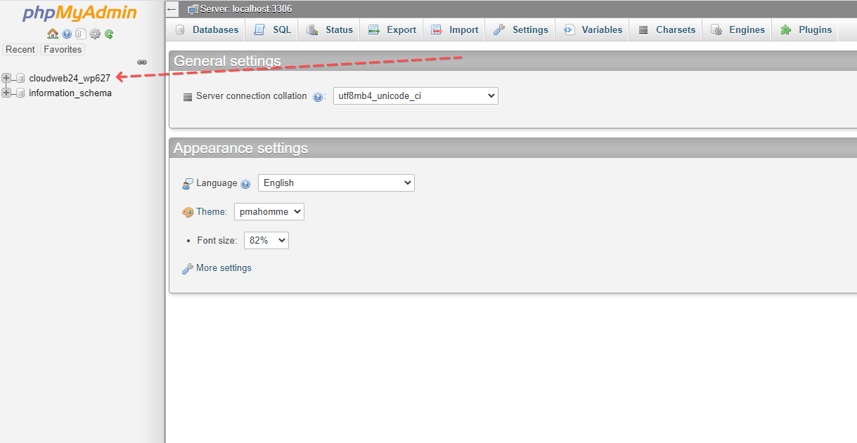 change password phpmyadmin