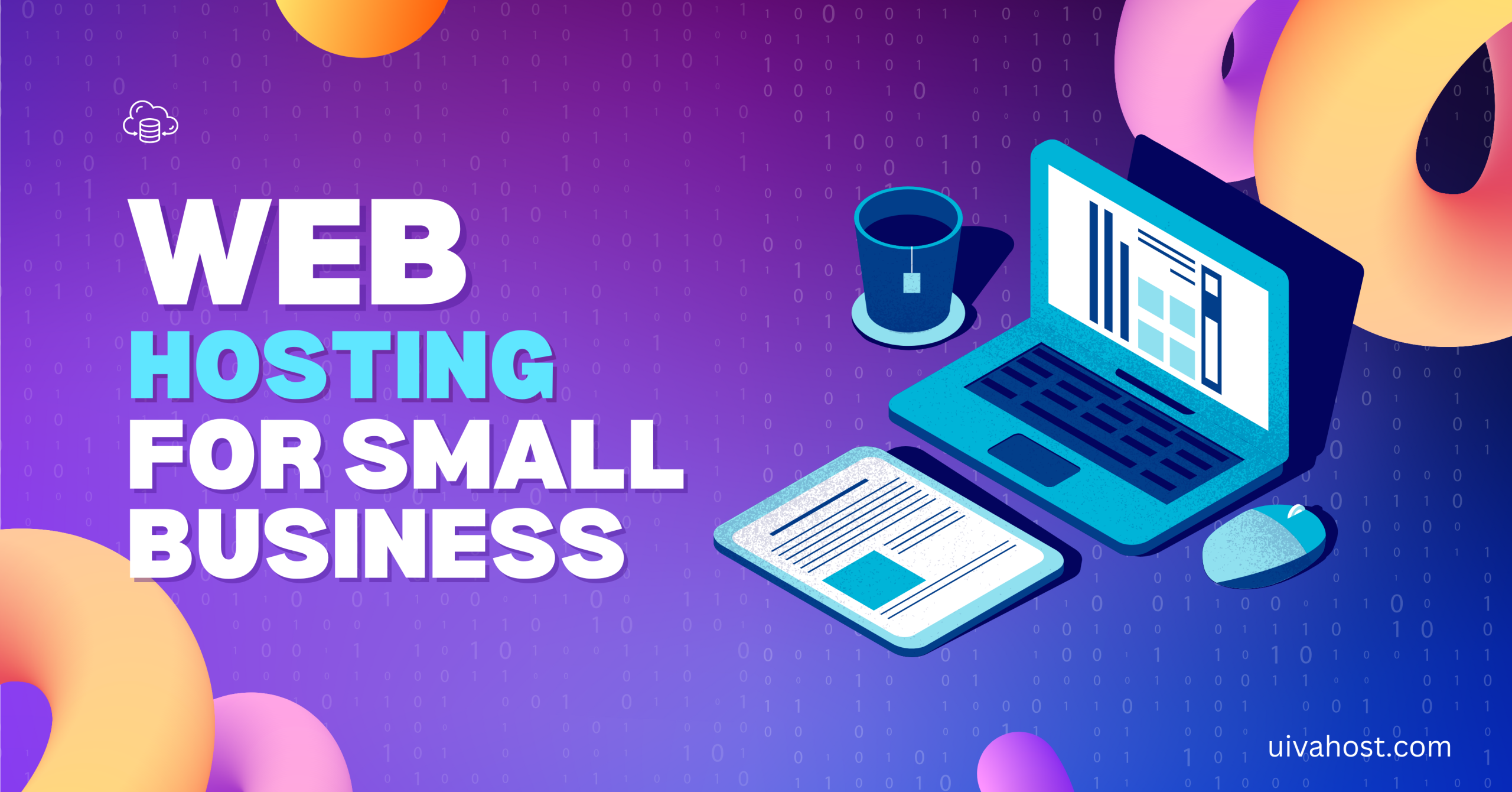 Web hosting for small business showing server infrastructure and website performance